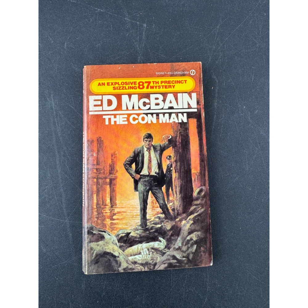 The Con Man Ed McBain 87th Precinct Mystery Signet Paperback 1974 Q5863‎ Vintage